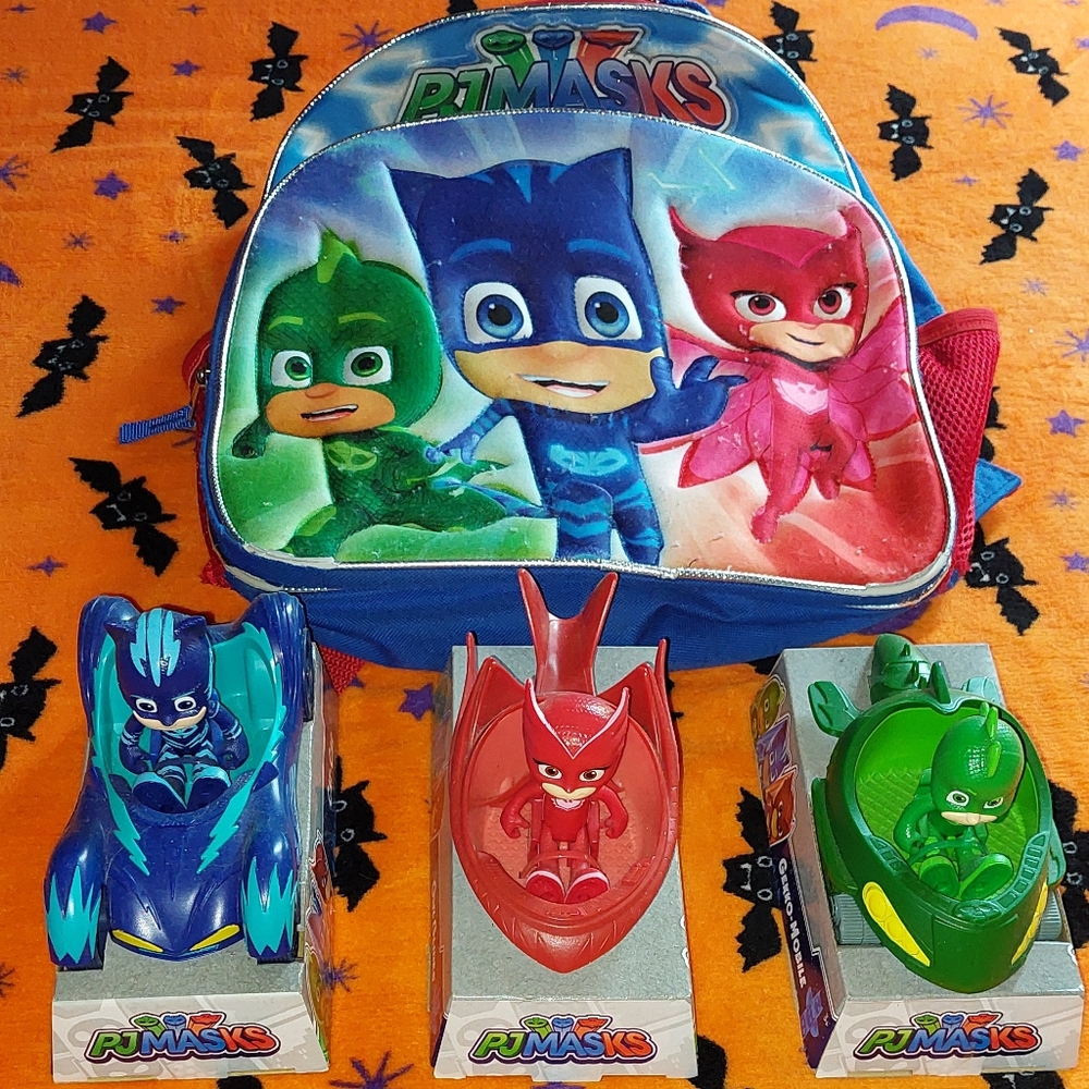 PJ Masks Backpack and Toys Plus Bonus Gift FREE!